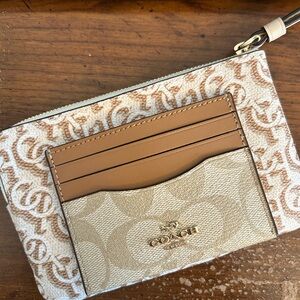 COACH card case + wristlet Beans new with tags!